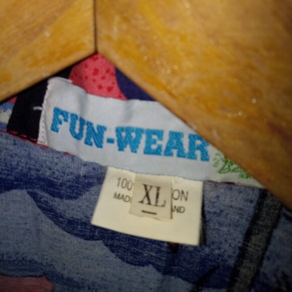 Hawaiian Cabana Print Men Shirt  Multicolor - Picture 9 of 9